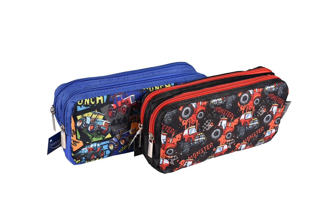 DOUBLE PENCIL CASE TRACTOR MIX (PC-8298)